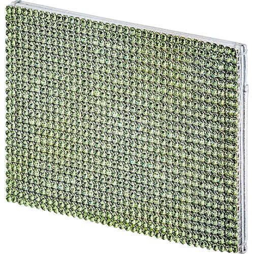 Marina Card Holder Green Palladium Plated