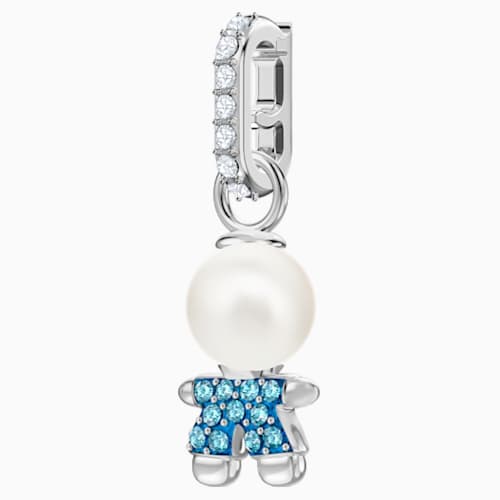 Swarovski Remix Collection Boy Charm Turchese Placcatura Rodio