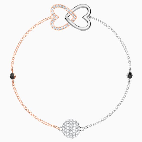 Swarovski Remix Collection Forever Strand, blanco, Combinación de acabados metálicos - Swarovski, 5375199