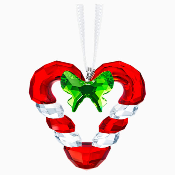 Decoración Corazón de Bastones de caramelo - Swarovski, 5403314