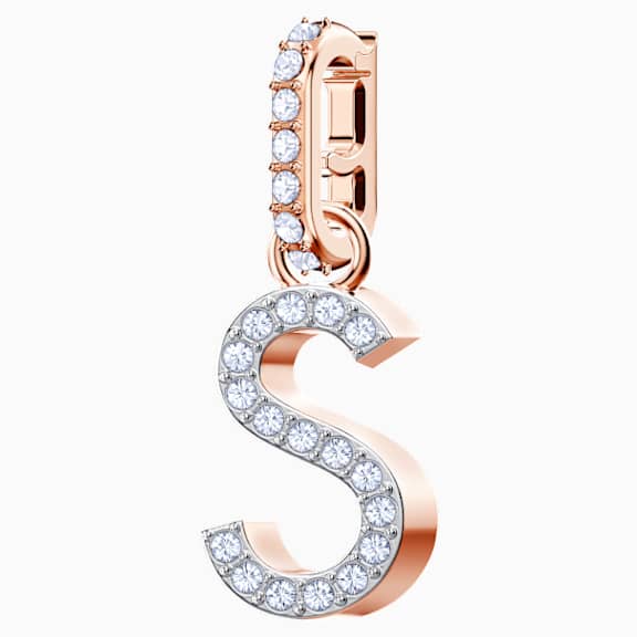 Swarovski Remix Collection Charm S, blanco, Baño en tono Oro Rosa - Swarovski, 5434399