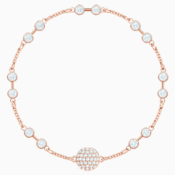 Swarovski Remix Collection Carrier, blanco, Baño en tono Oro Rosa - Swarovski, 5435651