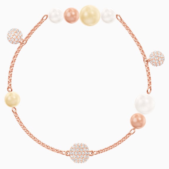 Swarovski Remix Collection Pearl Strand, multicolor, Baño en tono Oro Rosa - Swarovski, 5464297