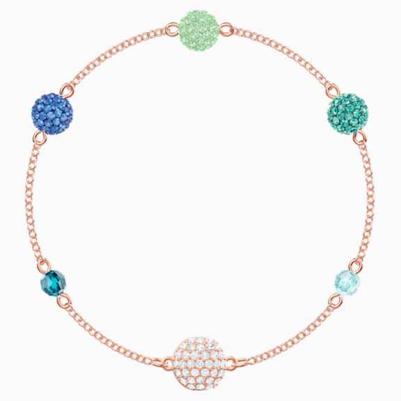 Swarovski Remix Collection Pop Strand, verde, Baño en tono Oro Rosa - Swarovski, 5479009