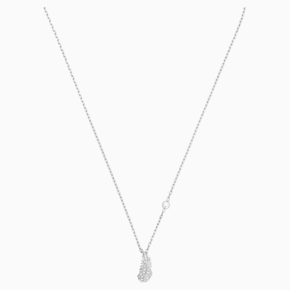 Collar Naughty, blanco, Baño de Rodio - Swarovski, 5512365