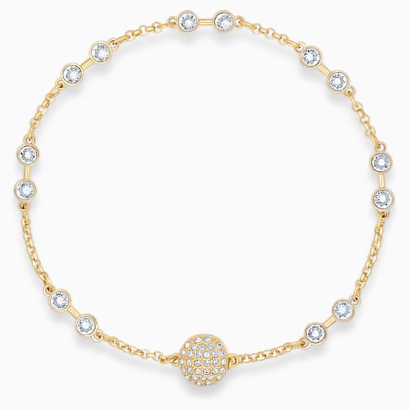 Swarovski Remix Collection Strand, blanco, Baño en tono Oro - Swarovski, 5531537