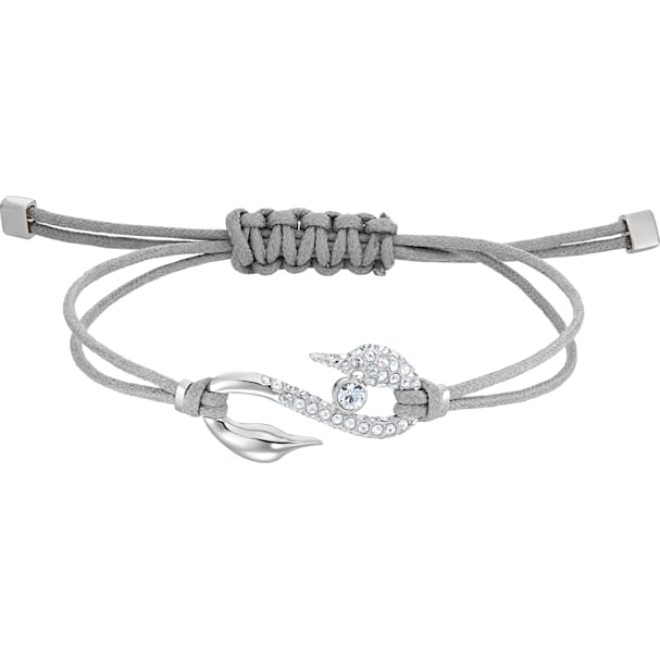 Swarovski Collection Hook Bracelet Gray Rhodium Plated Swarovski Collection Hook Bracelet Gray Rhodium Plated