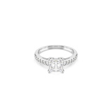 White, rhodium plated