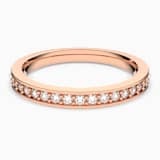 White, rose-gold tone plated