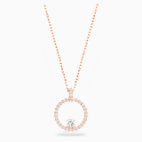 White, rose-gold tone plated