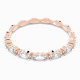 White, rose-gold tone plated