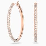 Pink, rose-gold tone plated