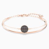 Gray, rose-gold tone plated
