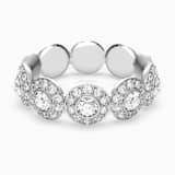 Una Angelic ring, Round cut, Pavé, White, Rose gold-tone plated 