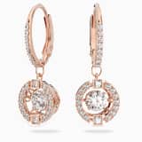White, rose-gold tone plated