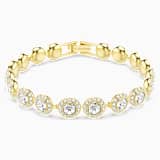 White, gold-tone plated