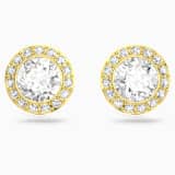 White, gold-tone plated