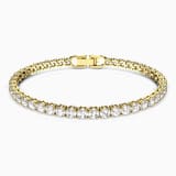 White, gold-tone plated