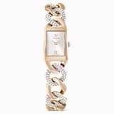 Cocktail Uhr, Schweizer Produktion, Pavé, Metallarmband 