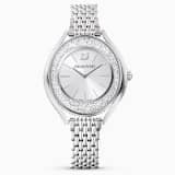 Silver tone, stainless steel