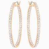 White, rose-gold tone plated