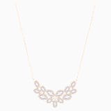 White, rose-gold tone plated