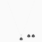 Noir, métal rhodié