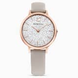 Gray, rose-gold tone PVD