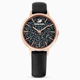 Black, rose-gold tone PVD