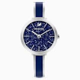 Crystalline Delight watch, Swiss Made, Metal bracelet, Black, Rose  gold-tone finish