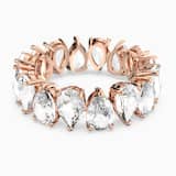 White, rose-gold tone plated