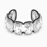 Harmonia バングル, フローティングクリスタル（オーバーサイズ）, ホワイト, ミックスメタル仕上げ | Swarovski