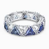 Bleu, métal rhodié