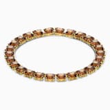 Brown, gold-tone plated
