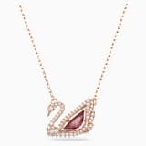 Red, rose-gold tone plated