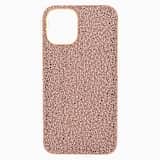 High smartphone case, iPhone® 12 mini, Rose gold tone | Swarovski