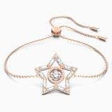 White, rose-gold tone plated