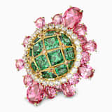 Pink, rose-gold tone plated