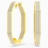 White, gold-tone plated