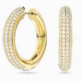 White, gold-tone plated