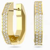 White, gold-tone plated