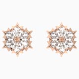 White, rose-gold tone plated