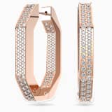White, rose-gold tone plated