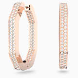 White, rose-gold tone plated