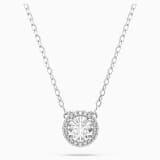 Swarovski スワロフスキー Una Angelic ペンダント Una Angelic pendant, Round cut, Pavé, White, Rhodium plated