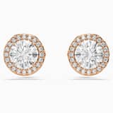 White, rose-gold tone plated