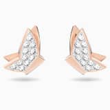 White, rose-gold tone plated