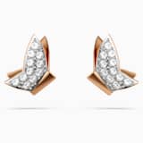 スワロフスキーIdyllia スタッドピアス Idyllia Lilia スタッドピアス, チョウ, ホワイト, ローズ