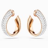 White, rose-gold tone plated