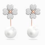 Blanc, métal doré rose